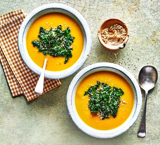 Miso & Butternut Soup for gut health & energy